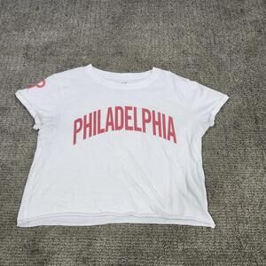 Tailgate Philadelphia White Graphic T-Shirt Size Small